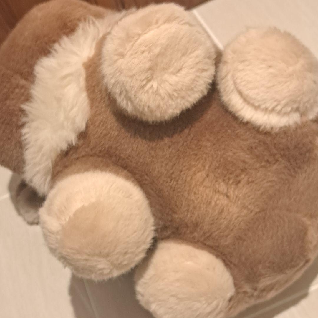 昭和レトロかわいいトナカイ ぬいぐるみ 赤い鼻と黄色い角 ビッグサイズ