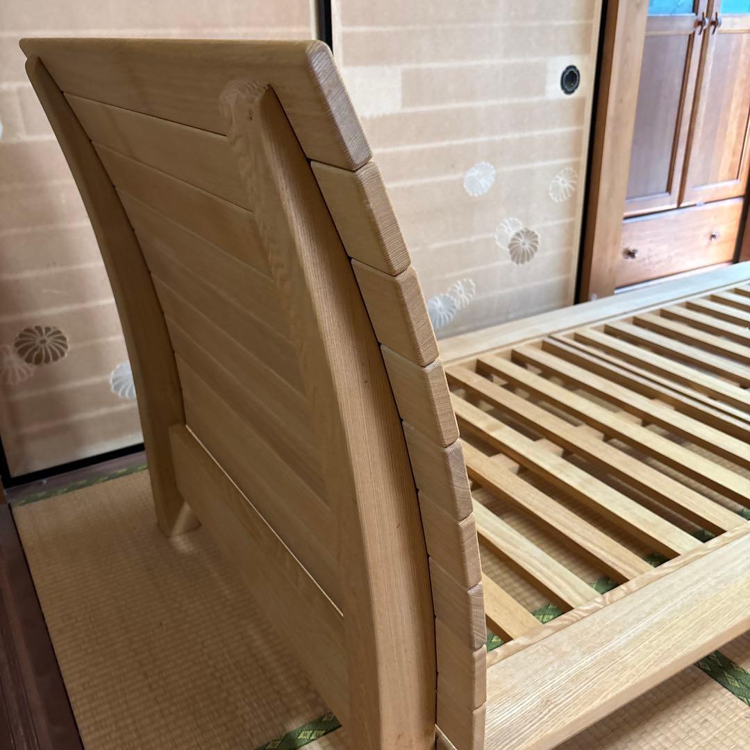 キツツキマーク　飛騨産業　木製すのこベッドフレーム