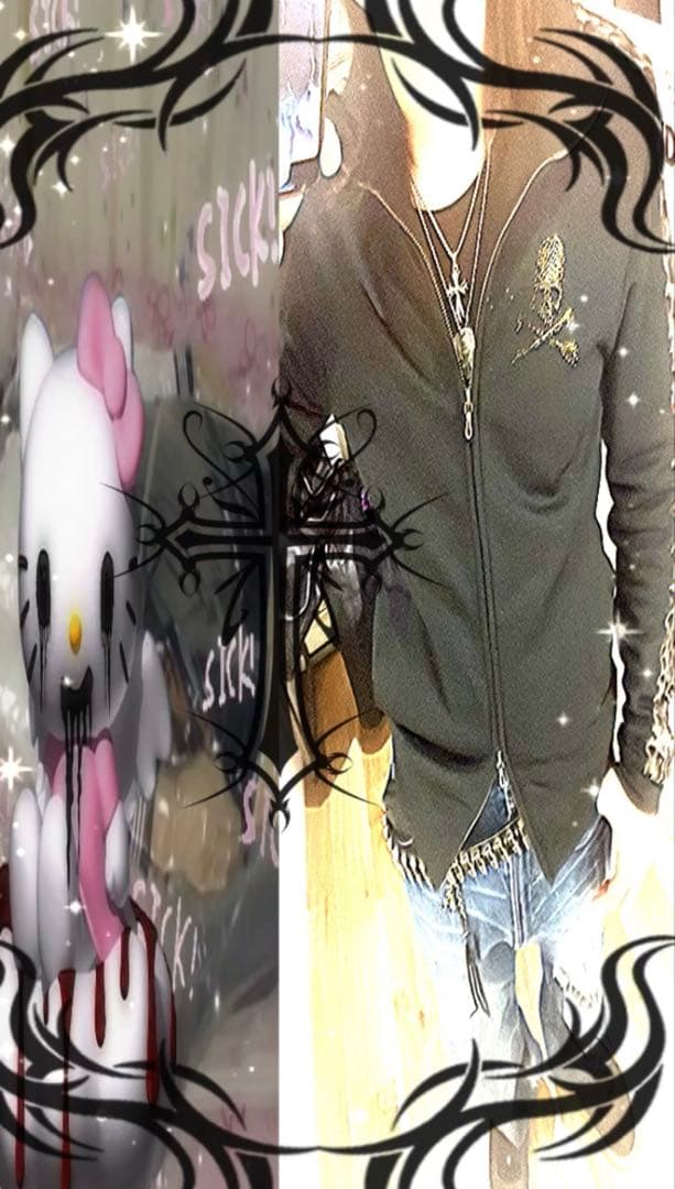 ROEN スワロ レオパード ダブルジップ ジャージ 46 平成 お兄系 v系