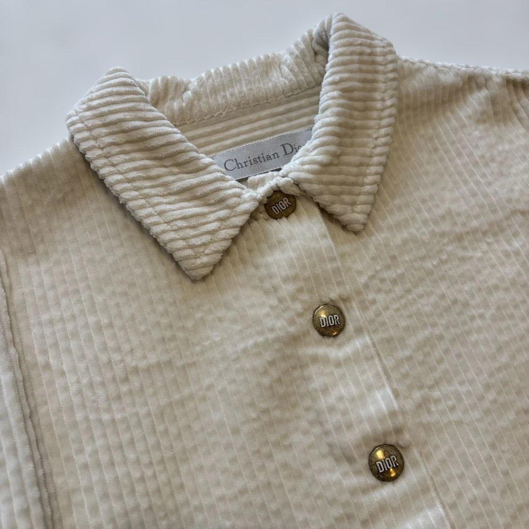 【美品】DIOR アイボリー コーデュロイ ワンピース ６（110） 長袖