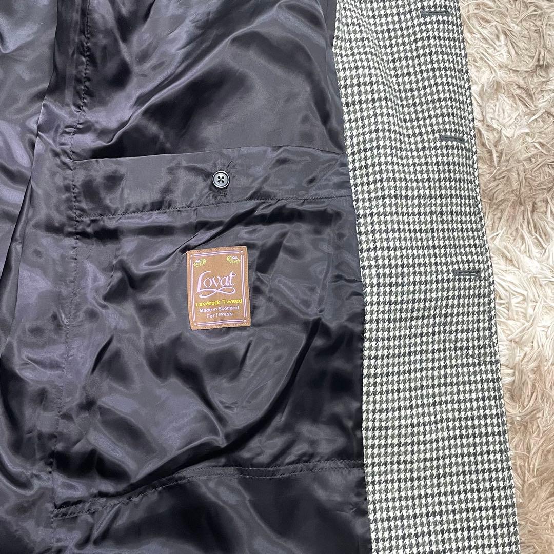 美品　J.PRESS LOVAT ステンカラーコート　千鳥格子　メンズ　ロバット