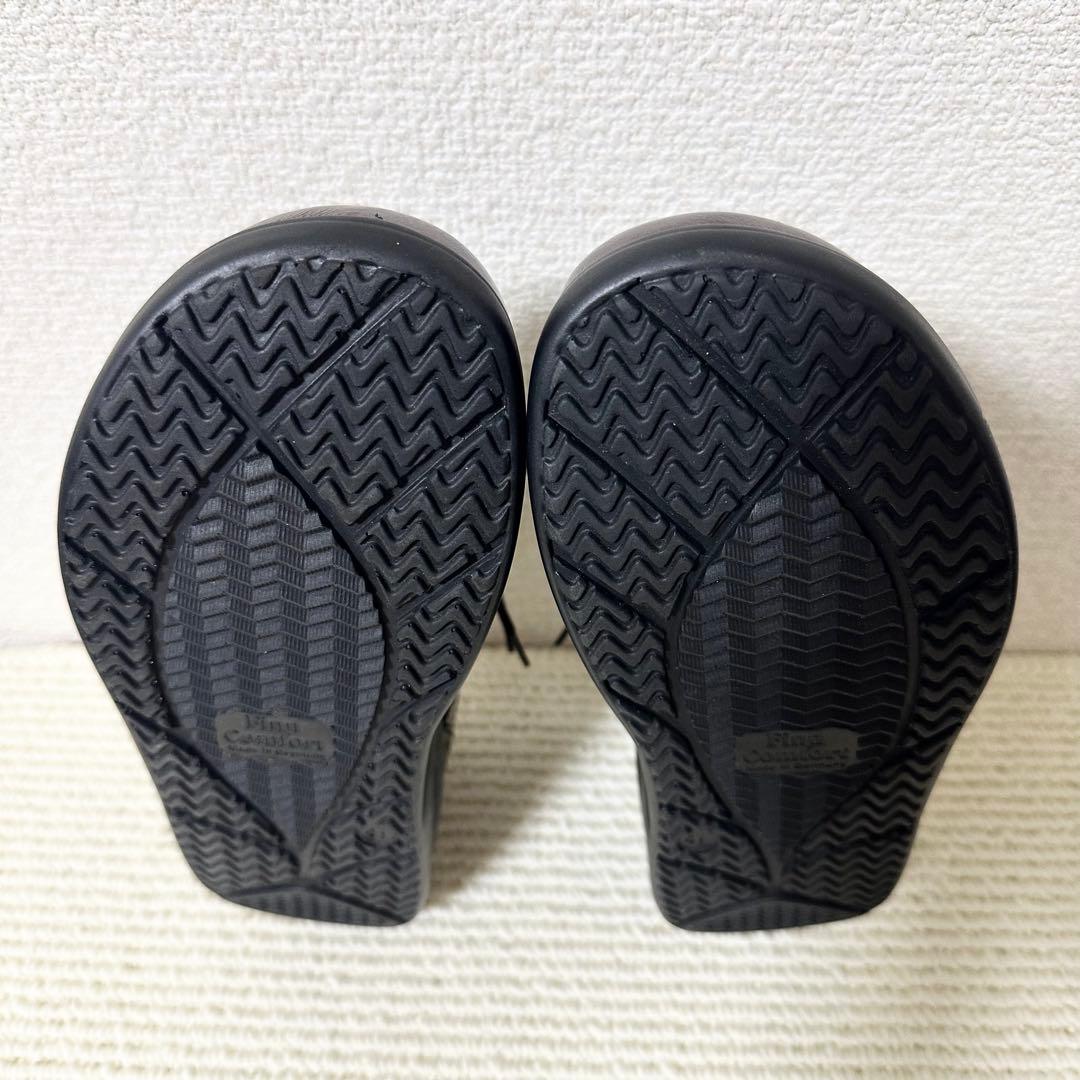 フィンコンフォート レザーシューズ ブラウン系 光沢 レースアップ　スニーカー