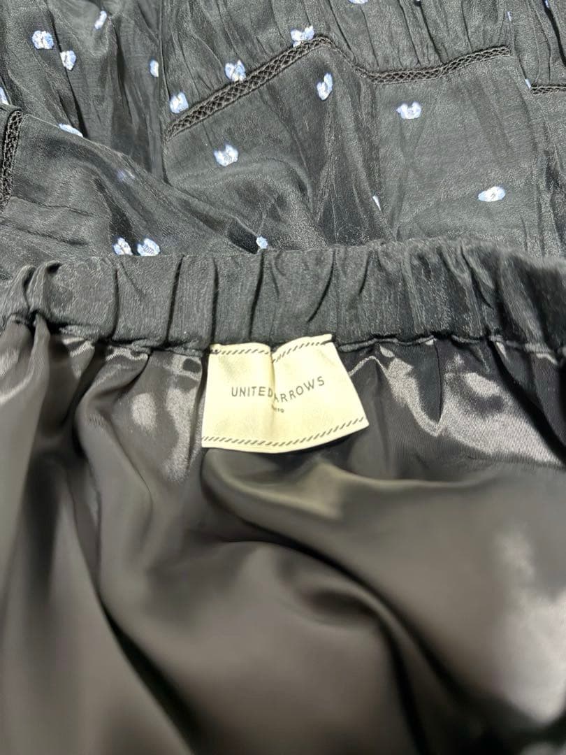 ★限定タイムセール★♡UNITEDARROWS♡定3.2 2トーンドットスカート