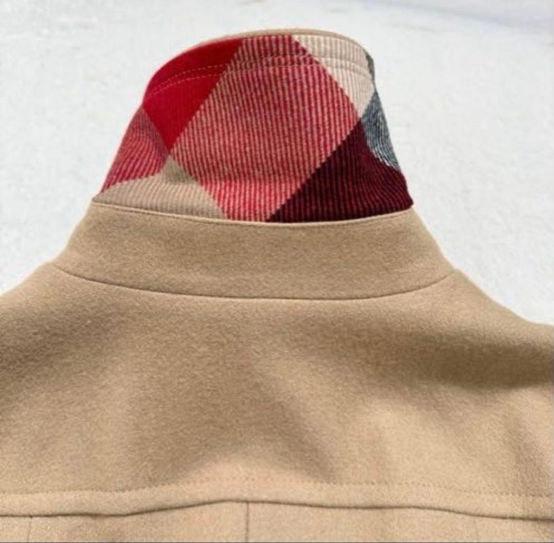 美品　ブルーレーベルクレストブリッジ ロングコート メガチェック キャメル　38