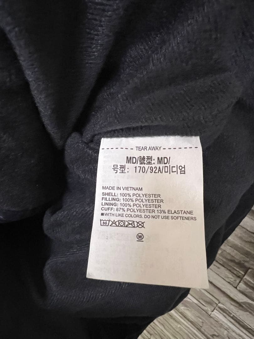 h*a様 アンダーアーマー ベンチコート M 中綿 ダウン コート ブラック