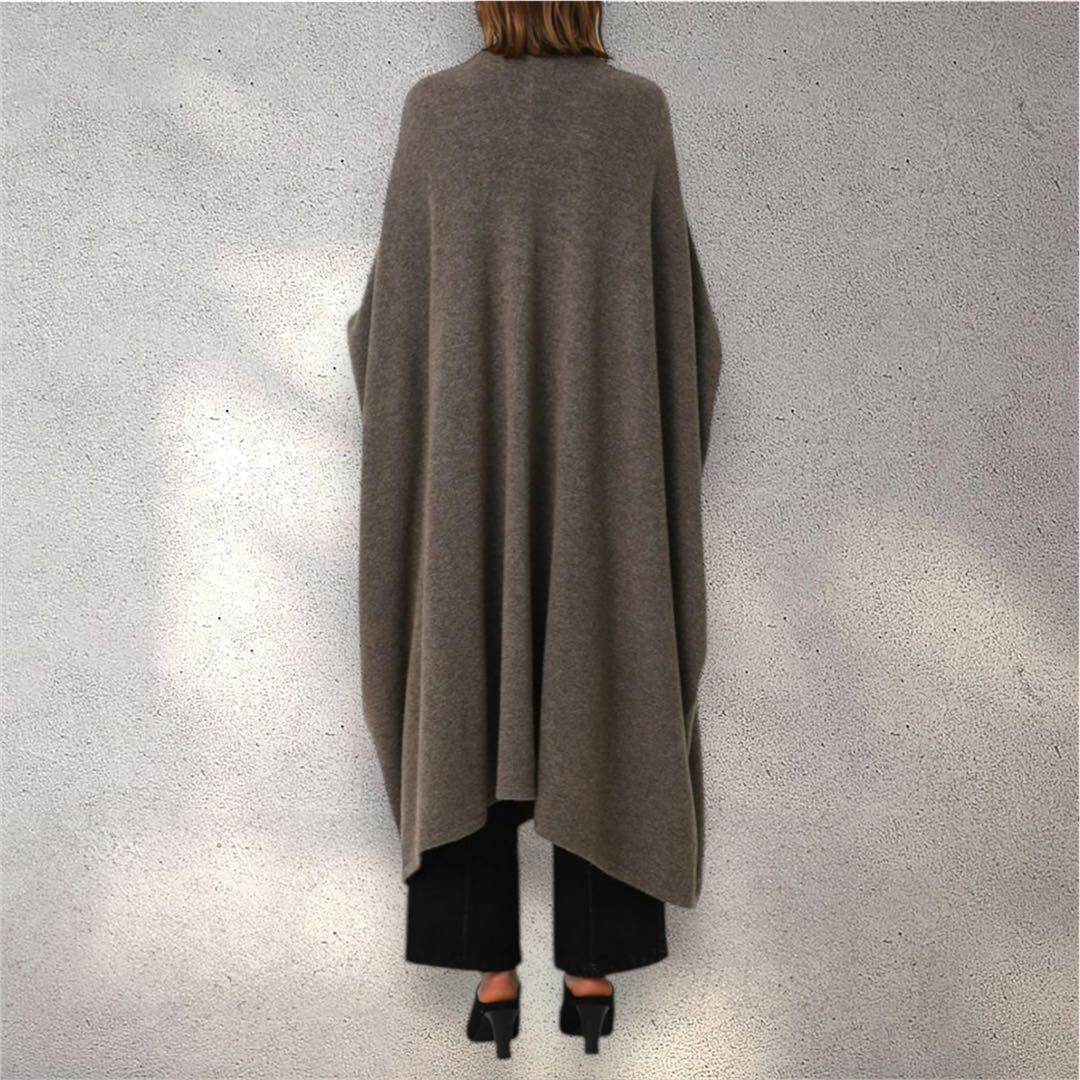 美品✨RIM.ARK リムアーク　ワイドボリュームカーディガン　ブラウン