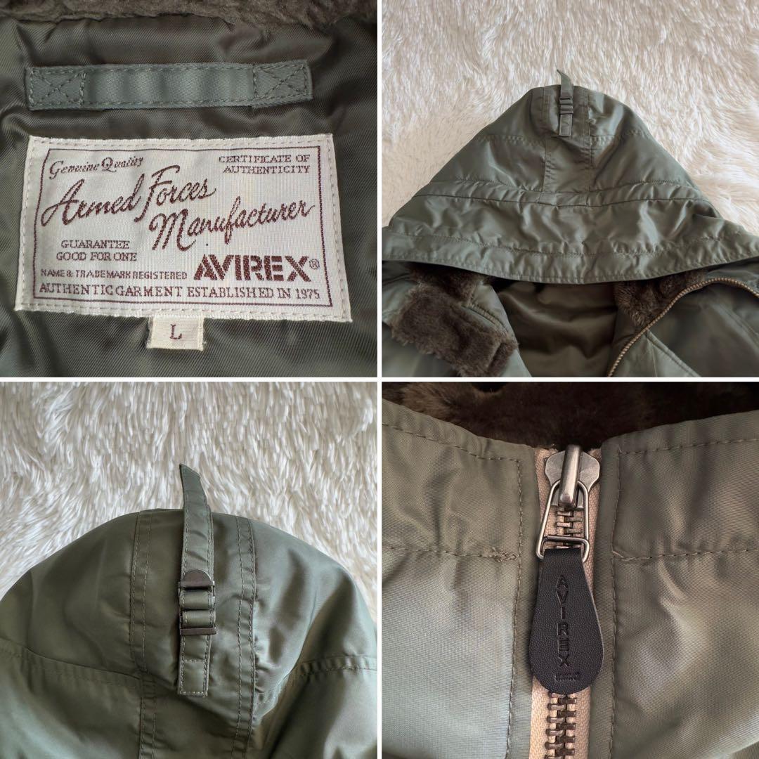 人気✨AVIREX✨N-3B COMMERCIAL フライトジャケット L