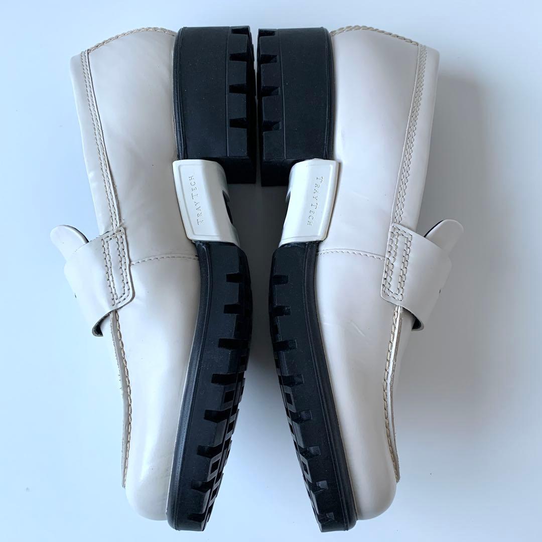 eccoエコーモッドトレイTRAYTECH 厚底ローファー37 23.5㎝極美品