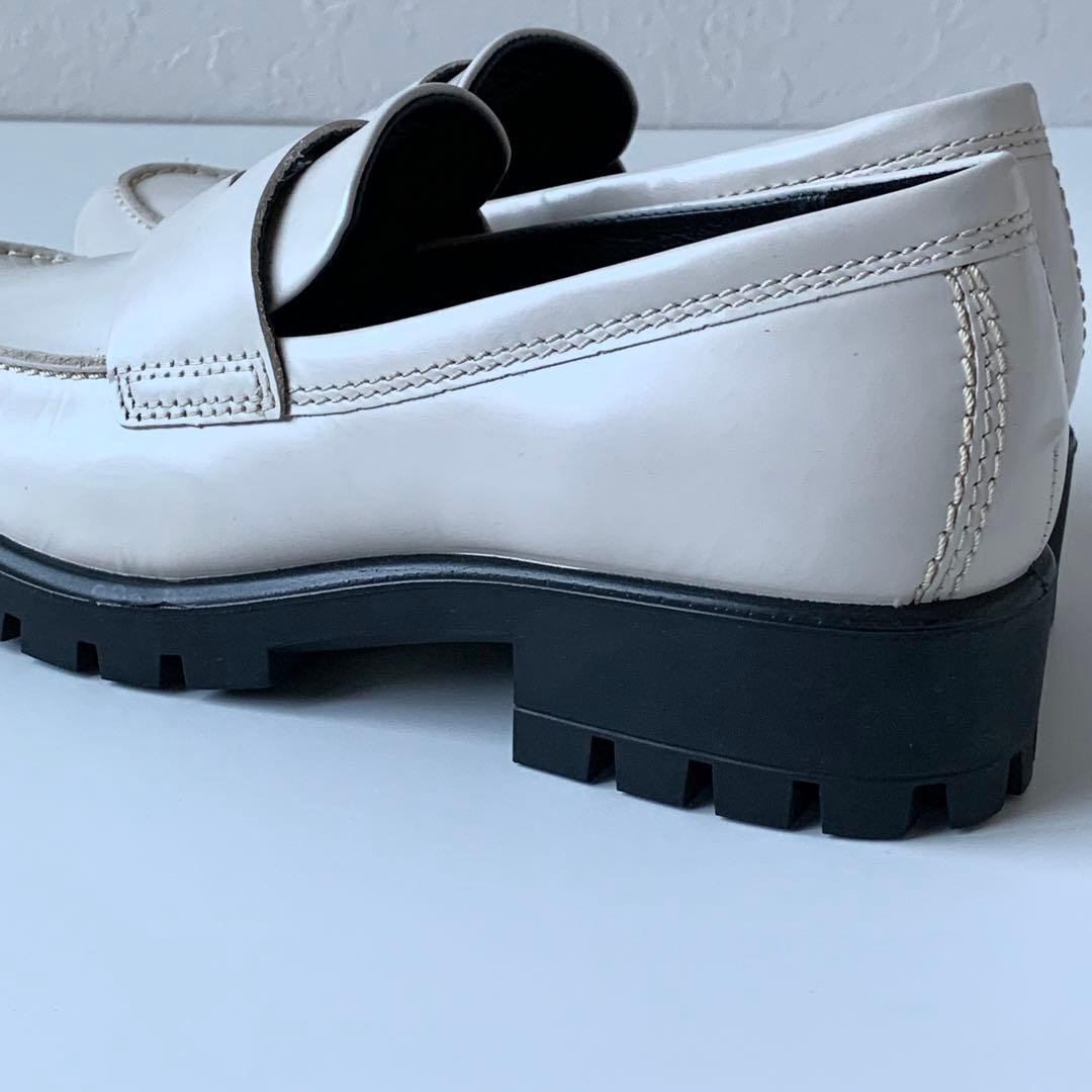 eccoエコーモッドトレイTRAYTECH 厚底ローファー37 23.5㎝極美品