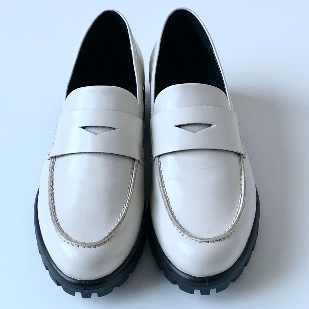 eccoエコーモッドトレイTRAYTECH 厚底ローファー37 23.5㎝極美品