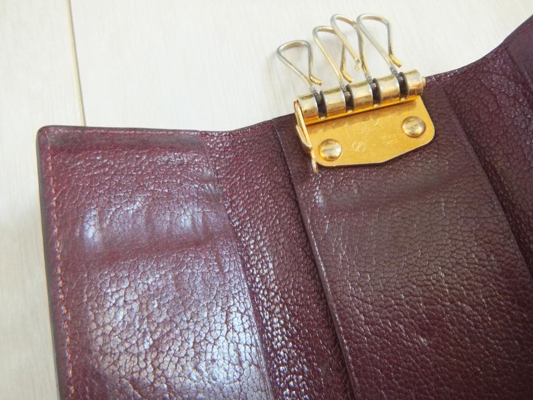 ★カミーユフォルネ★Camille Fournet　4連キーケース　ボルドー色