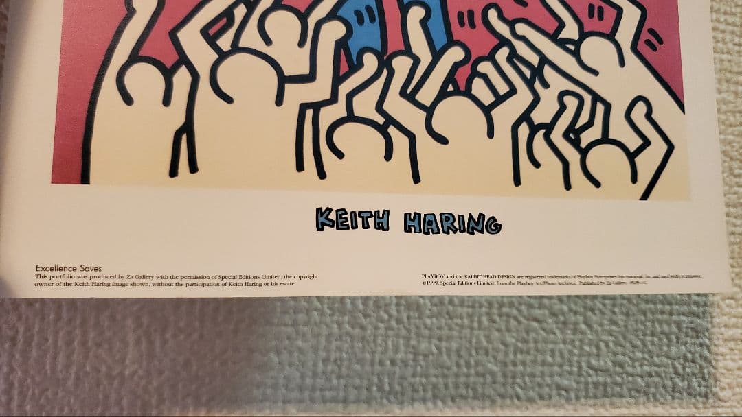2点セット キースヘリング Keith Haring グラフィックアート 絵画