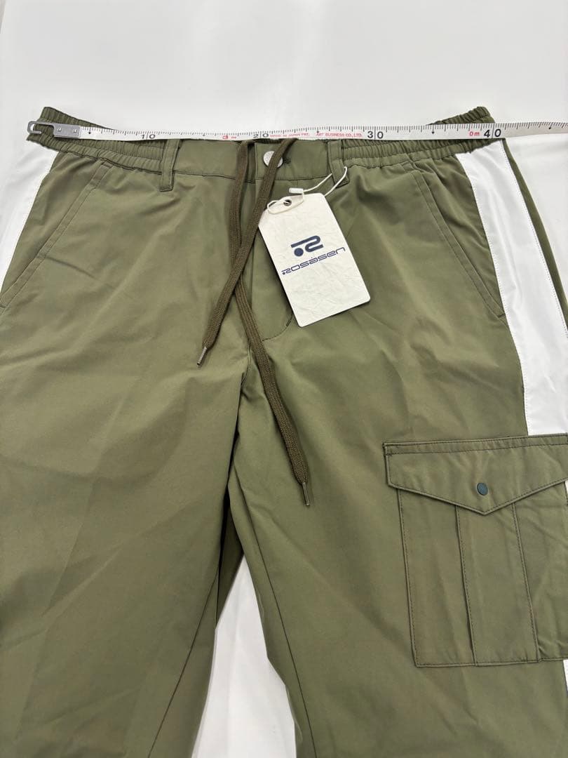 新品！ロサーセン　ゴルフ　オリーブ サイドストライプ メンズパンツ　82