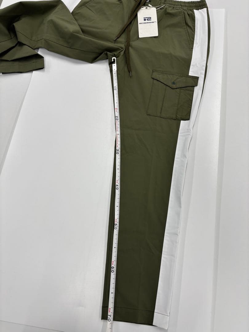 新品！ロサーセン　ゴルフ　オリーブ サイドストライプ メンズパンツ　82