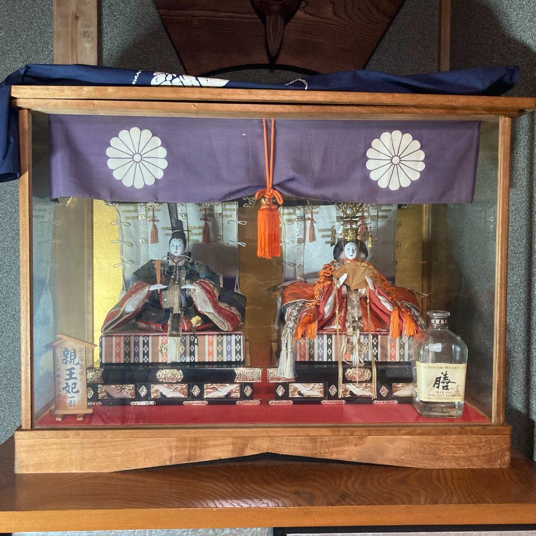 手造り雛人形 竹原文楽 創始者 洞奥一郎作 平安朝の気品と皇室ゆかり