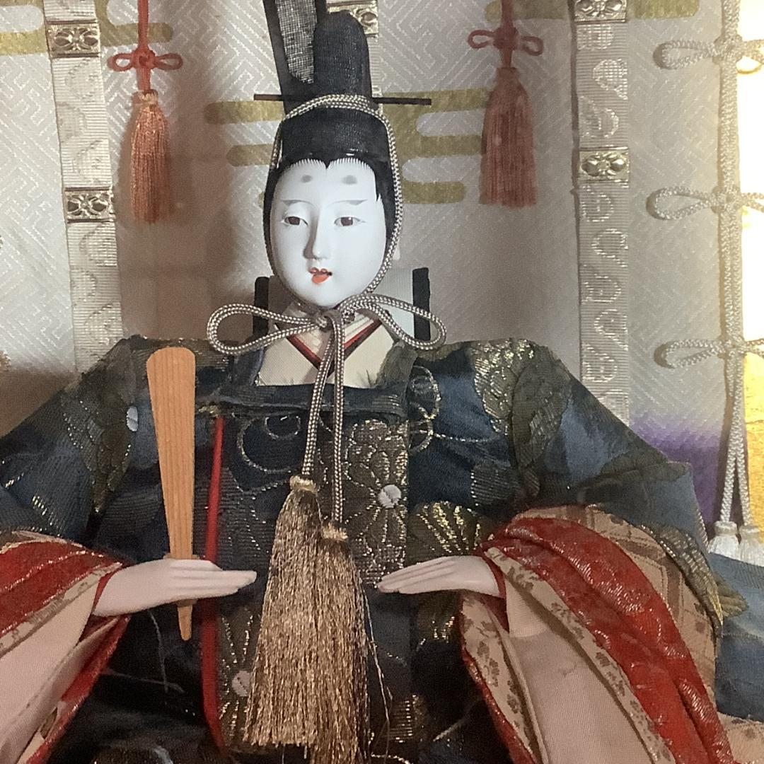 手造り雛人形 竹原文楽 創始者 洞奥一郎作 平安朝の気品と皇室ゆかり