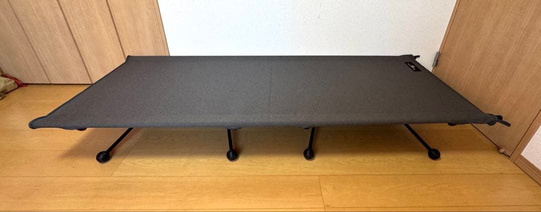 キャンパル ogawa オガワ コット　ハイ＆ローコットワイド チャコールグレー