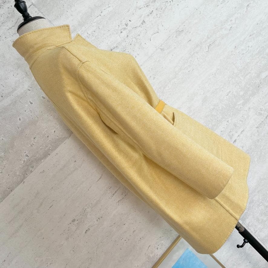 極美品★LOROPIANA★最高級カシミヤ★レザーベルト★リバーシブルコート