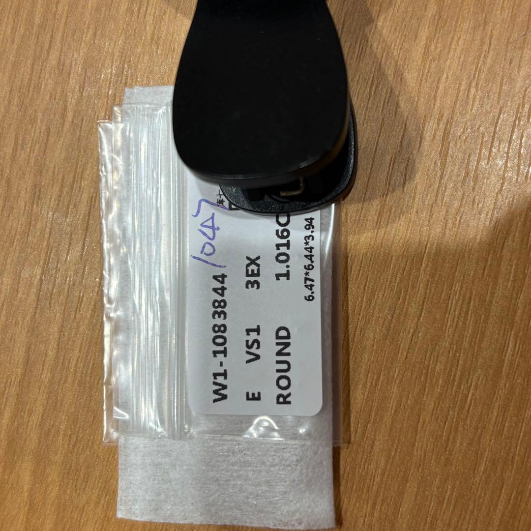 ♪ラボグロウンダイヤモンド　1.01ct Fカラー　VS1 IGI鑑定書