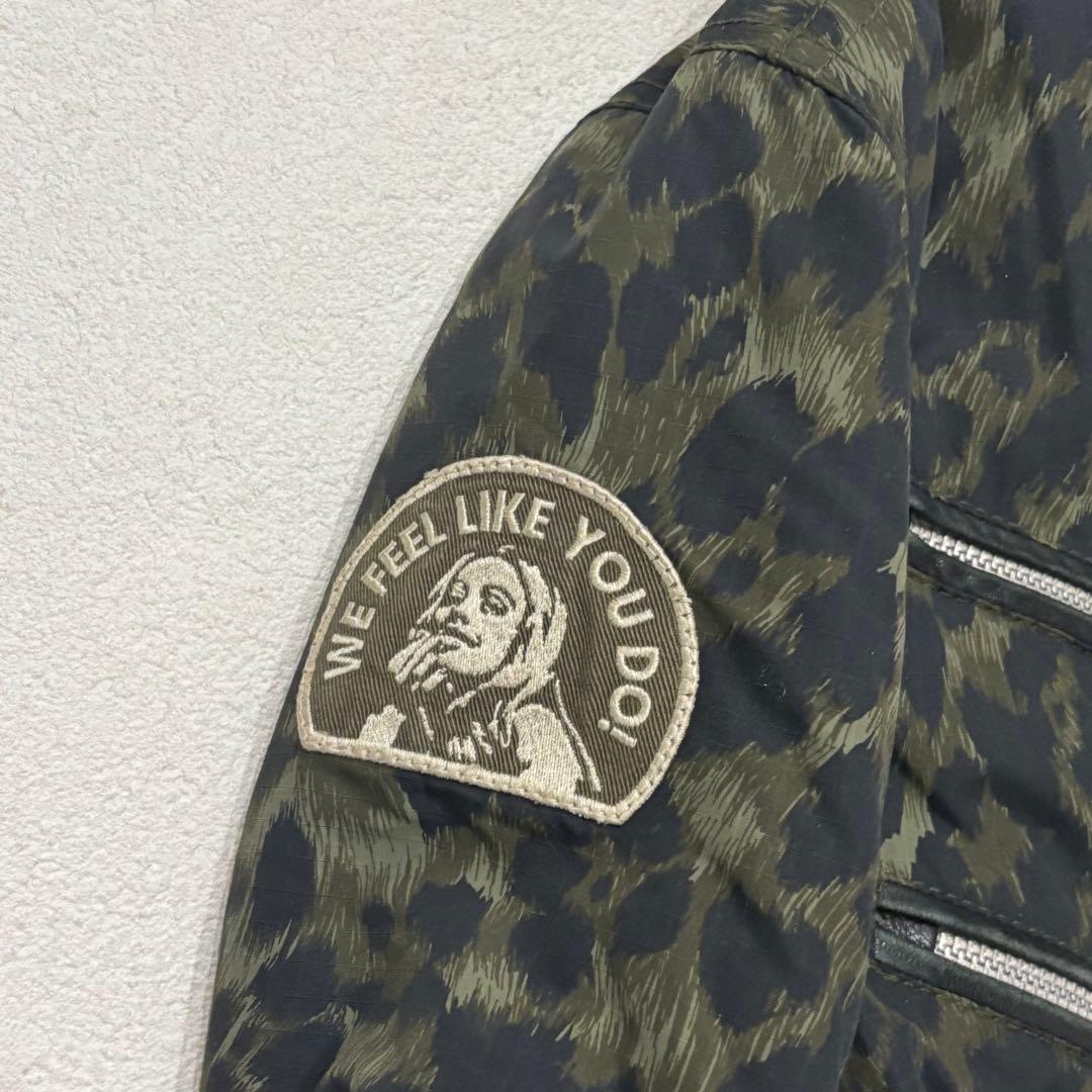 ヒステリックグラマー　プリマロフト レオパード ガール ワッペン 中綿 コート