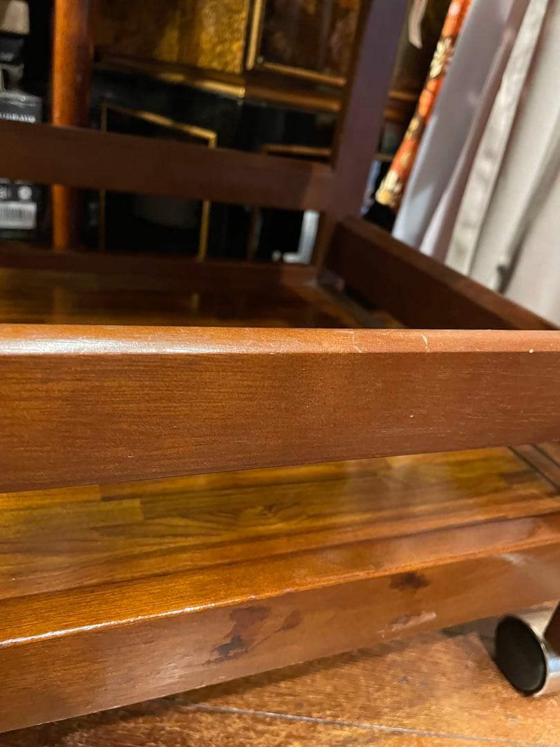 ご購入者専用！再日程調整用です！カリモク　木製キッチンワゴン キャスター付き