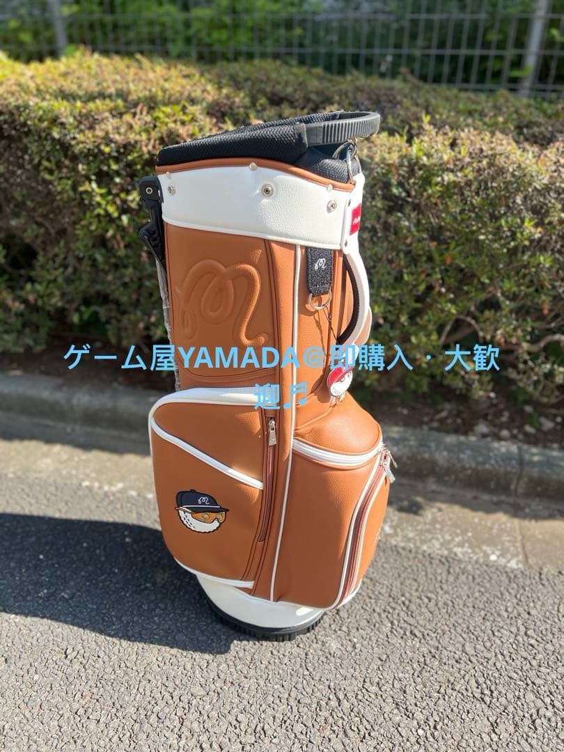 【即発送】Malbon マルボンゴルフバッグ キャディバッグスタンド式 ブラウン