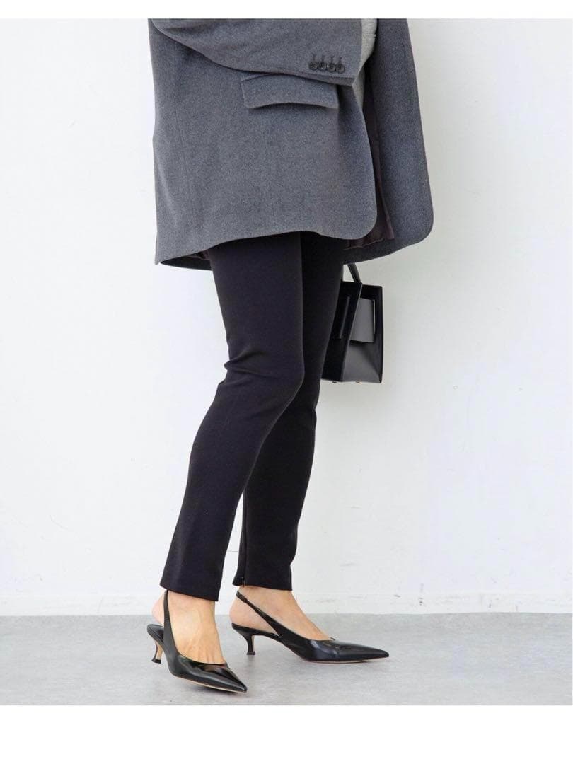 Deuxieme Classe ジップ レギンスパンツ ブラック 34