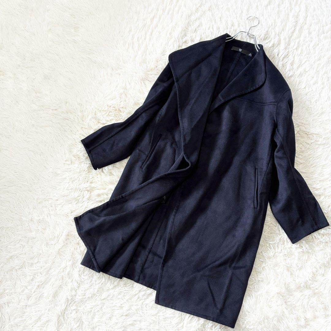 UNIQLO +J ユニクロ ジルサンダー カシミヤブレンドノーカラーコート