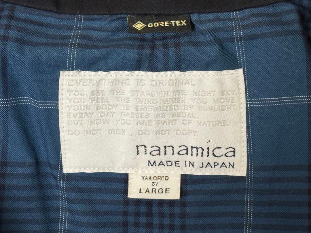 ナナミカ 2L Cotton GORE-TEX Balmacaan Coat L