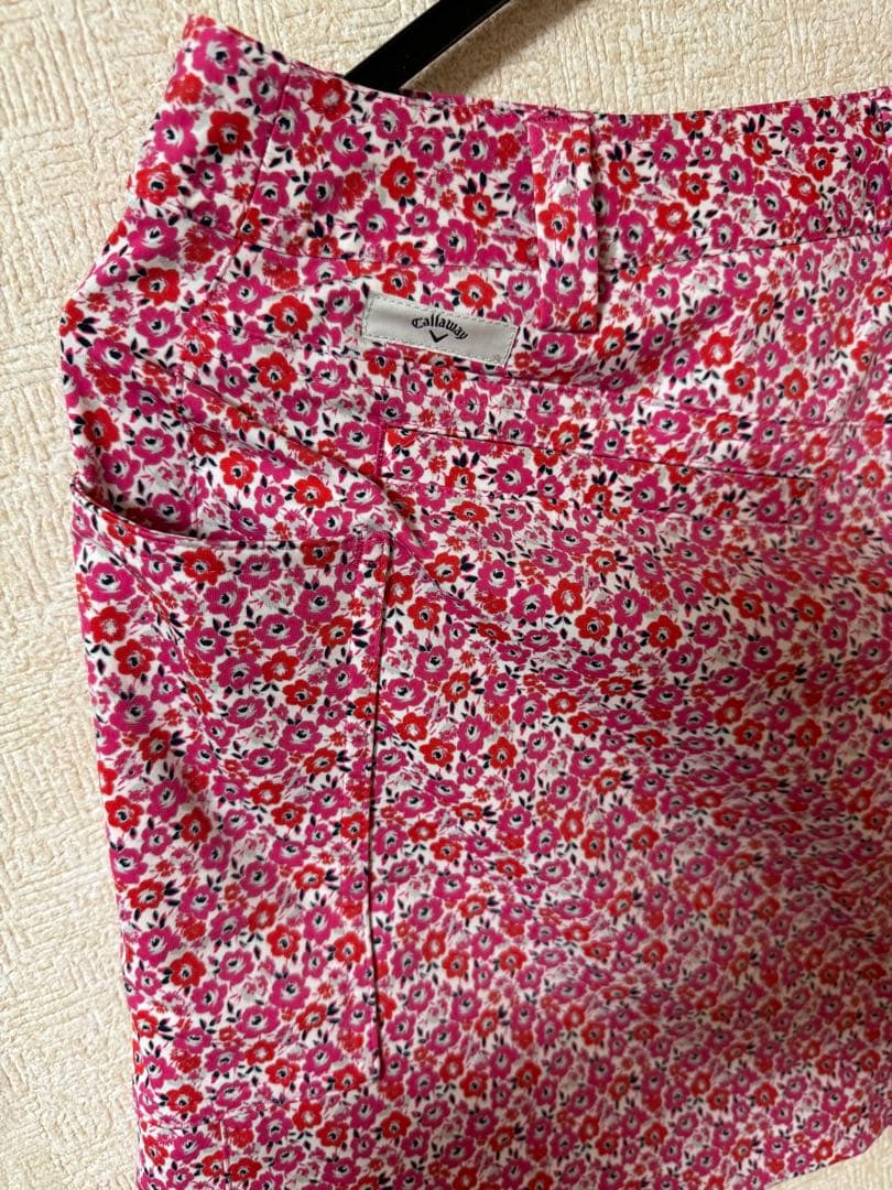 Callaway ピンク ポロシャツ Lサイズ キャロウェイ花柄スカートMサイズ