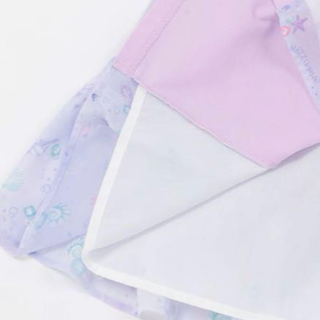 メゾピアノ シェル柄　切替カットワンピース　130