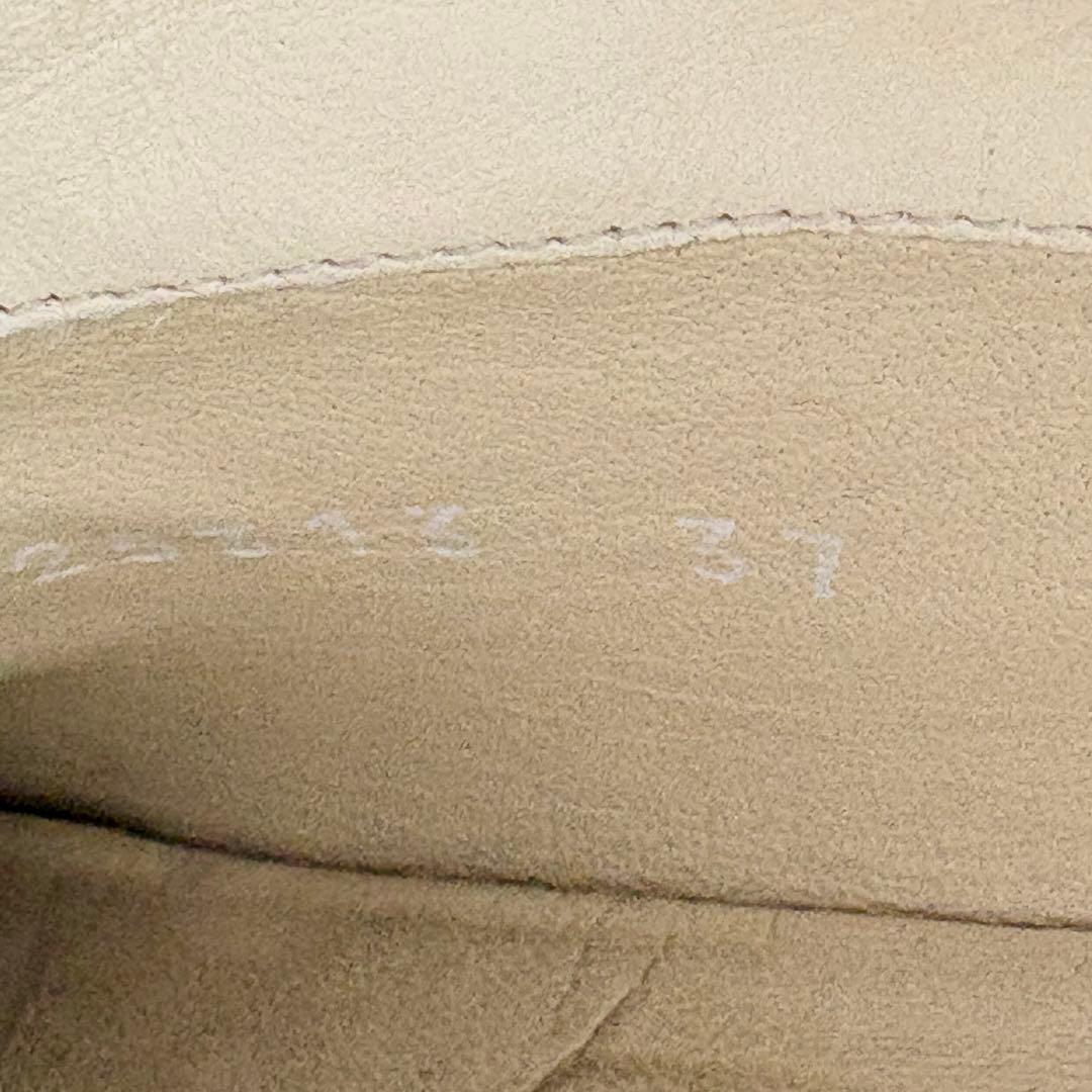 CHANEL シャネル ココマーク スニーカー 37 アイボリー 黒