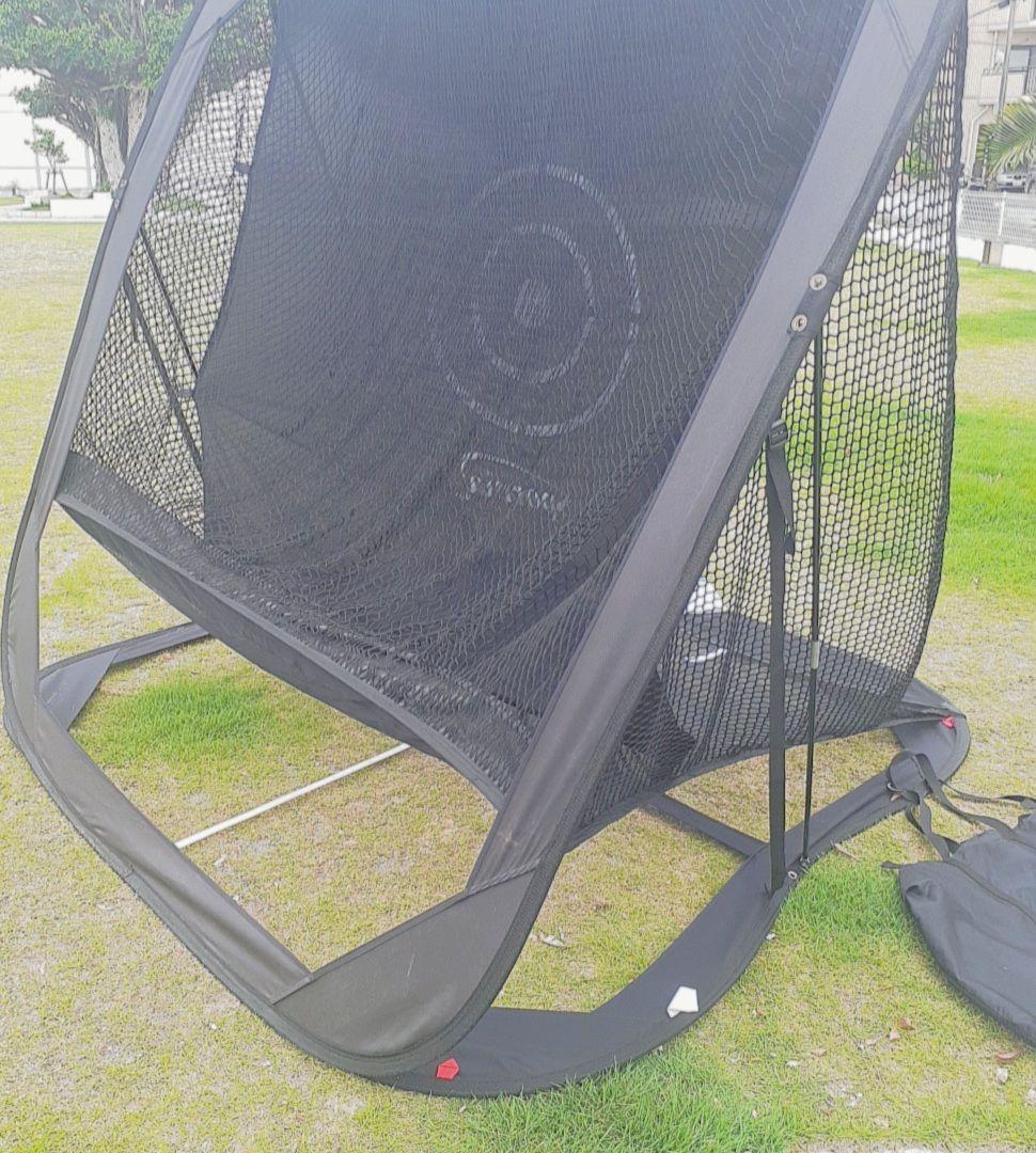 Spornia バッティングネット 黒 収納バッグ付き　野球　ゴルフ　スポーツ