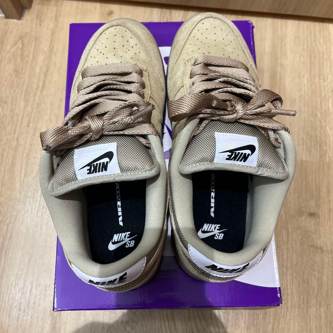 Nike SB DUNK LOW PRO Bベージュ スエード 27.5cm