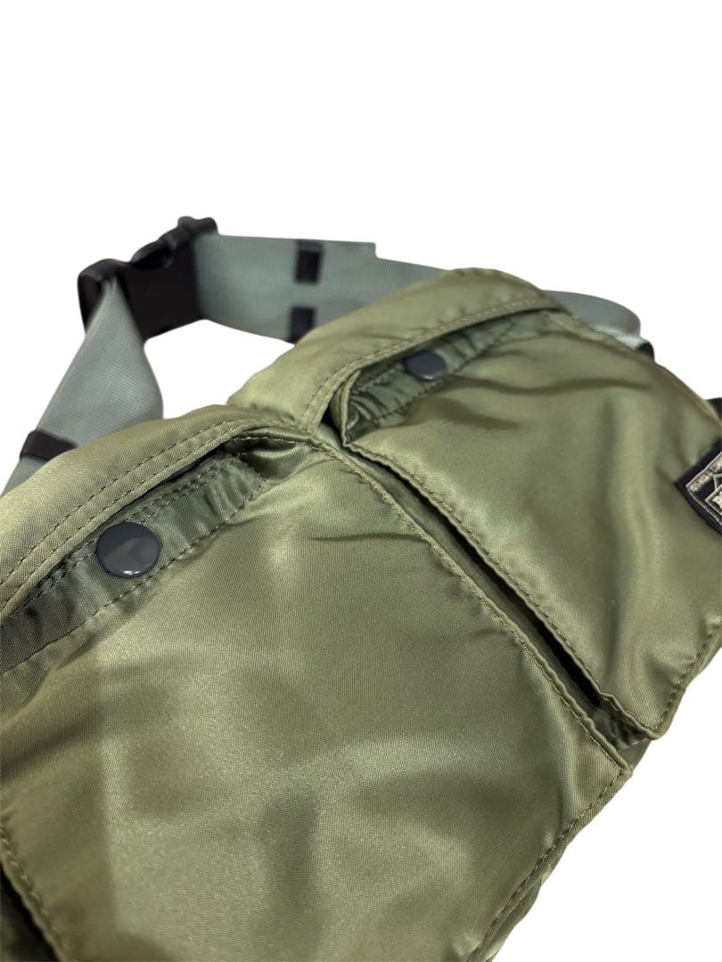 希少　PORTER TANKER ショルダー ウエスト バッグ セージグリーン