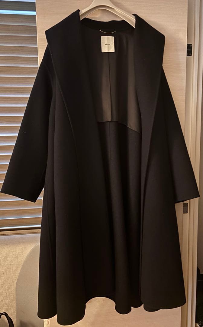 ebure エブール　リバーメルトンショールカラー　コート