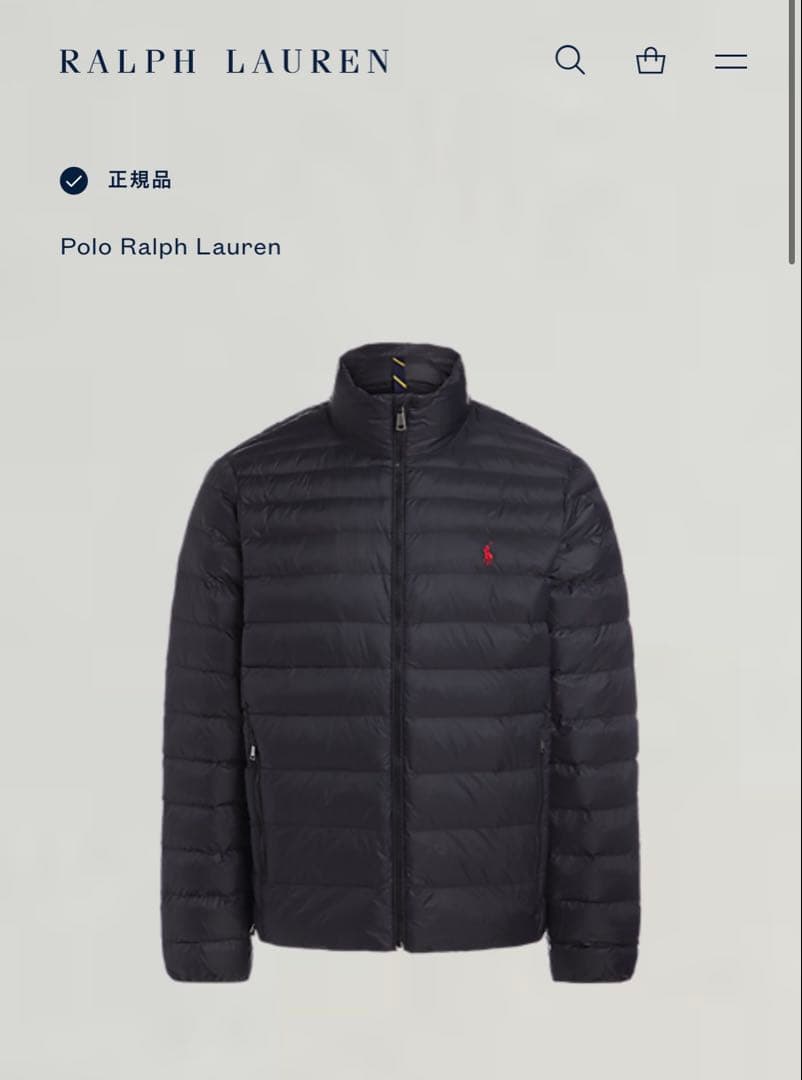 ポロラルフローレン 中綿ダウンジャケット ポニー アウター 近年 ブラック M