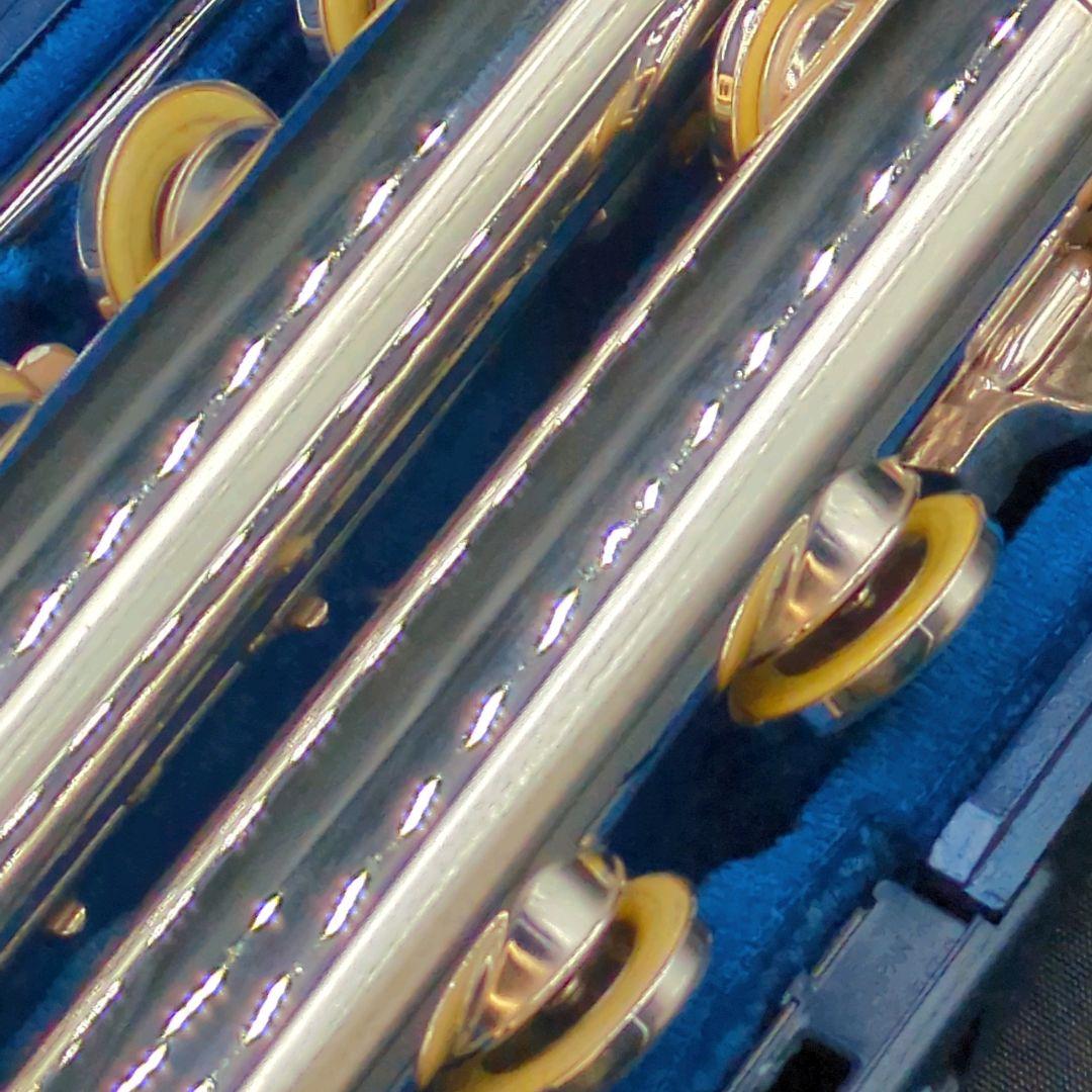 フルート　調整済美品　ヤマハ　YFL311（頭部管は銀製、Ｅメカ.銀メッキ仕様）