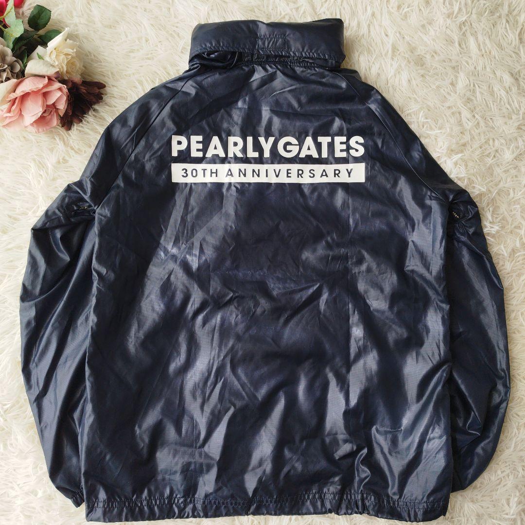 美品✨パーリーゲイツ 2wayジャケット バックロゴ 30周年モデル 紺 0/S