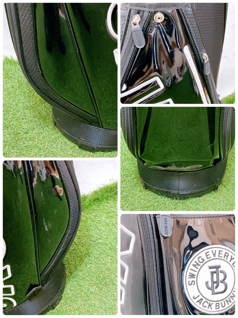 N パーリーゲイツ ジャックバニー ゴルフ キャディバッグ エナメル 9