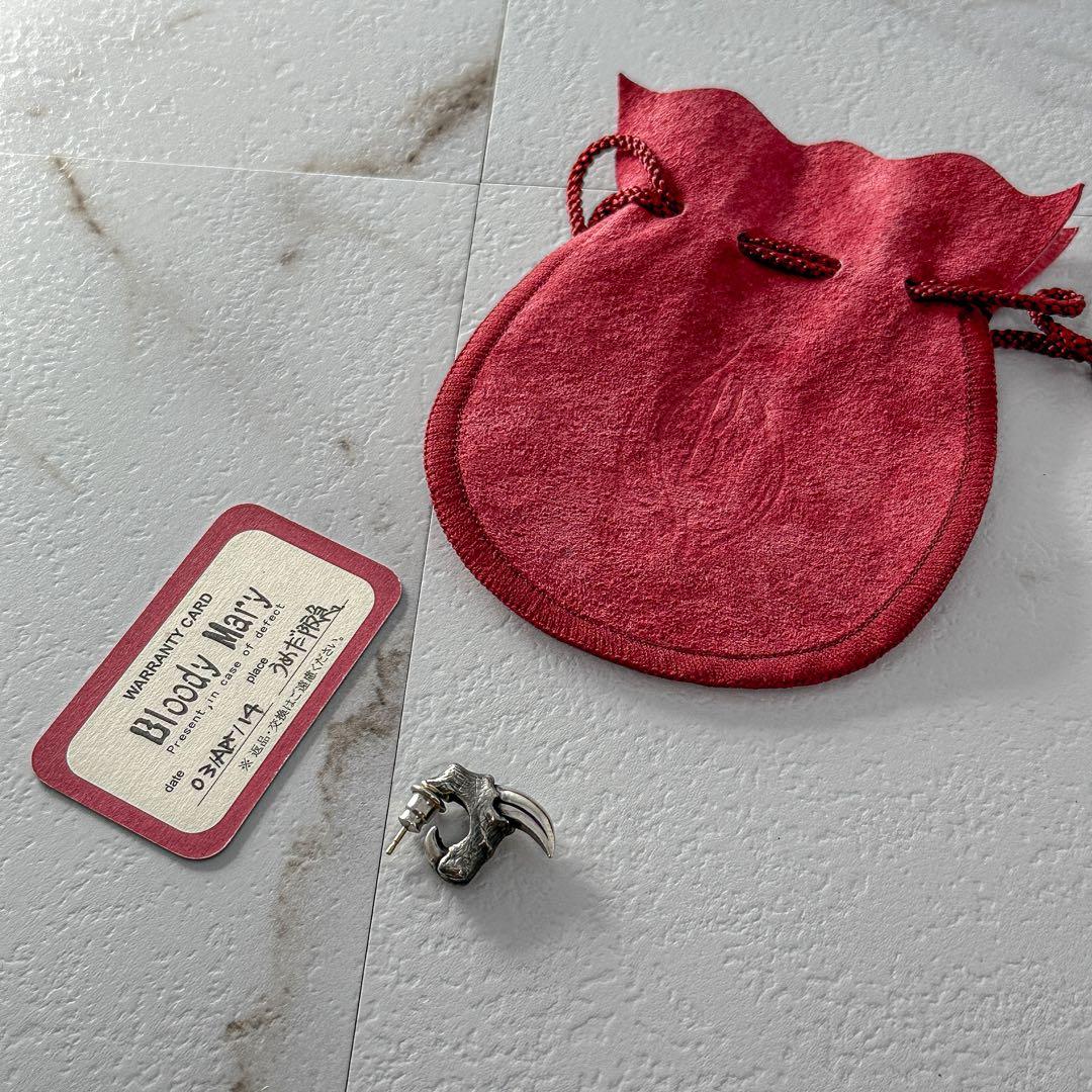 Bloody Mary　クロー　スタッド　ピアス　ポストK18　シルバー　925