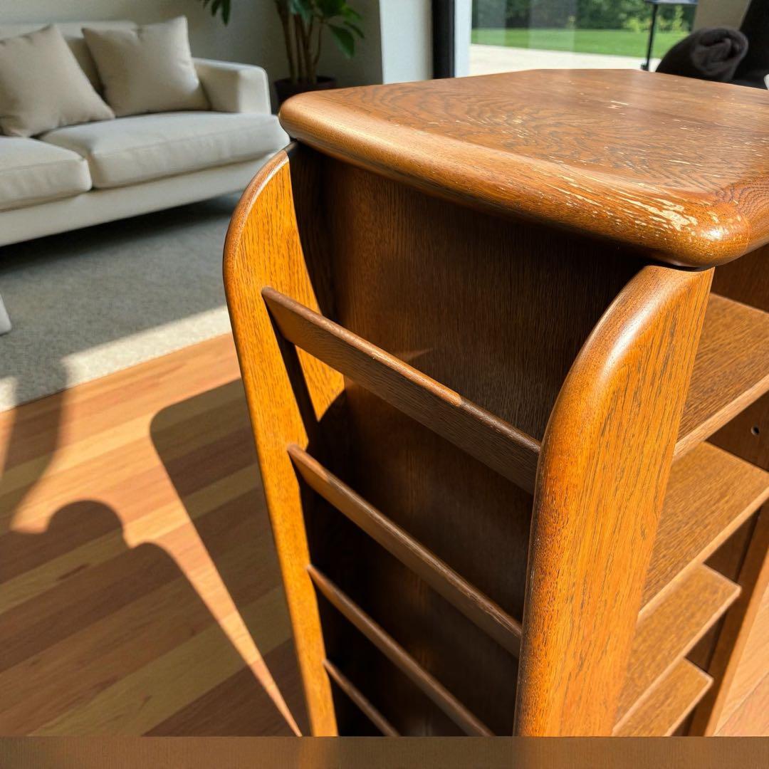 ✨天然木の高級感✨浜本工芸 電話台 スリッパラック 美品✨