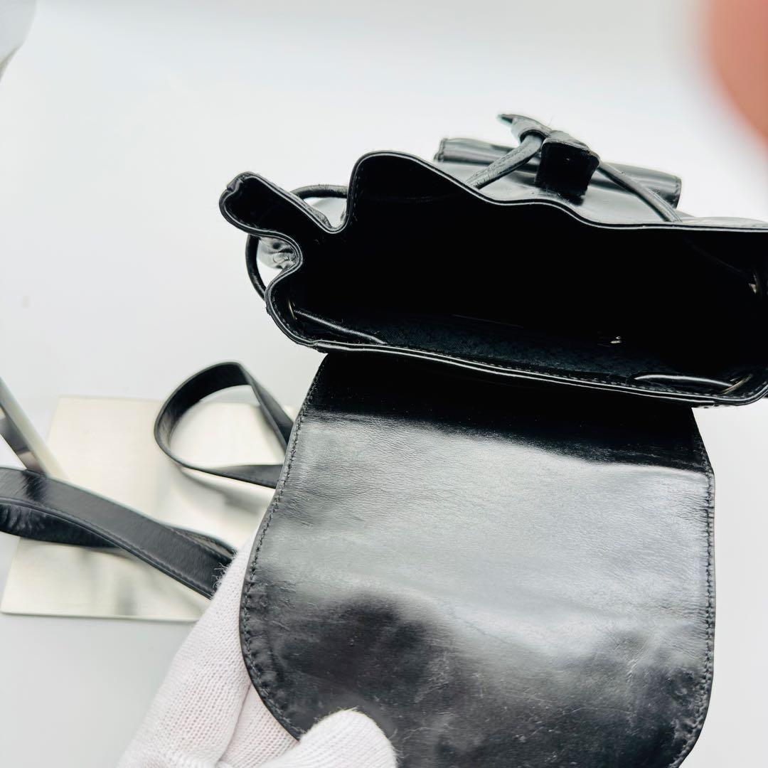 GUCCI グッチ バンブー レザー リュック ブラック オールドグッチ