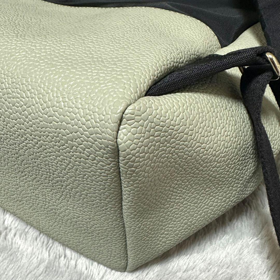 【極美品】TOPKAPI スコッチグレイン バイカラー A4 グリーングレー