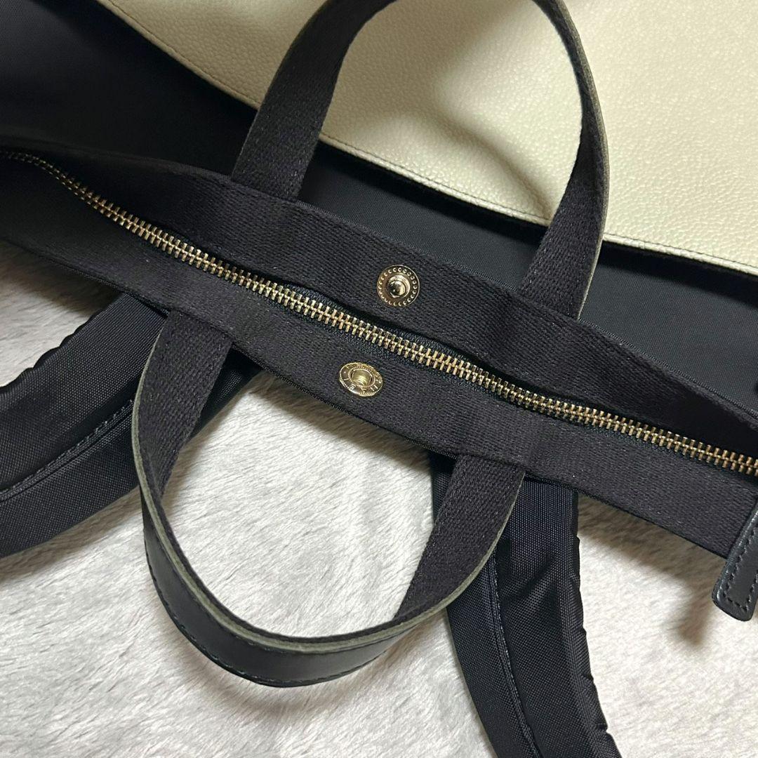 【極美品】TOPKAPI スコッチグレイン バイカラー A4 グリーングレー