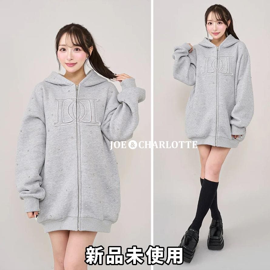 ダーリッチ darich DDロゴビジュージップパーカー グレー GRY