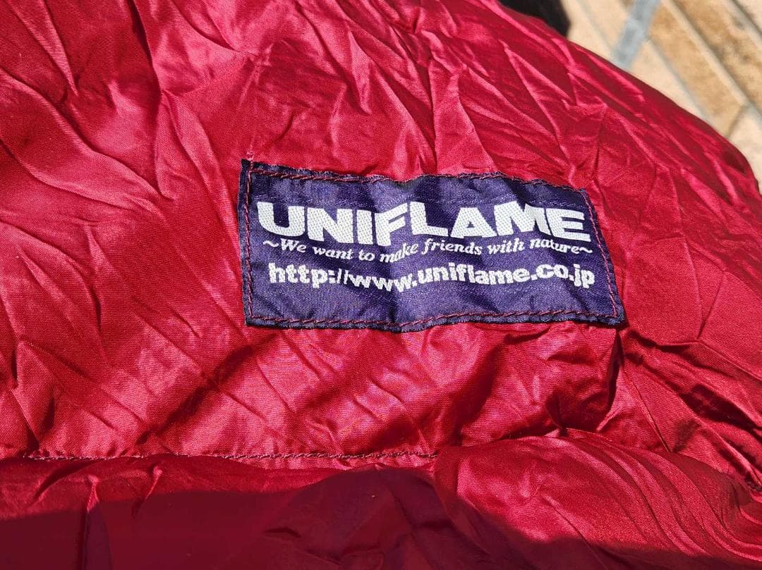 UNIFLAME ユニフレーム ソフトシェルバッグ800 寝袋 青/赤 2個