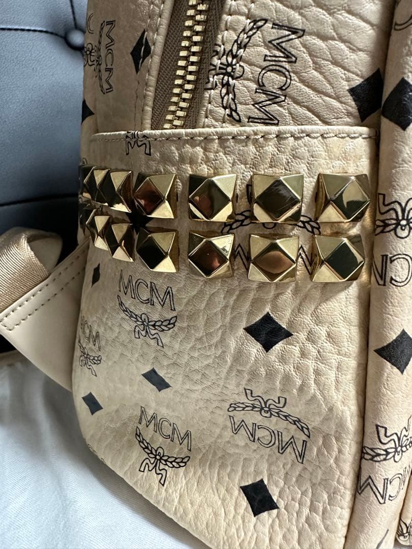 MCM リュック ベージュ