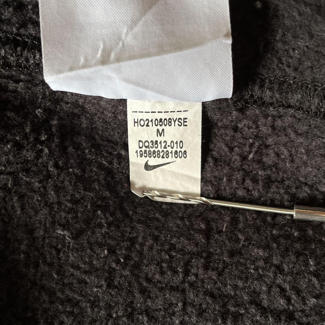 NIKE ナイキ 花柄 刺繍 スウェット トレーナー センターロゴ 黒 M