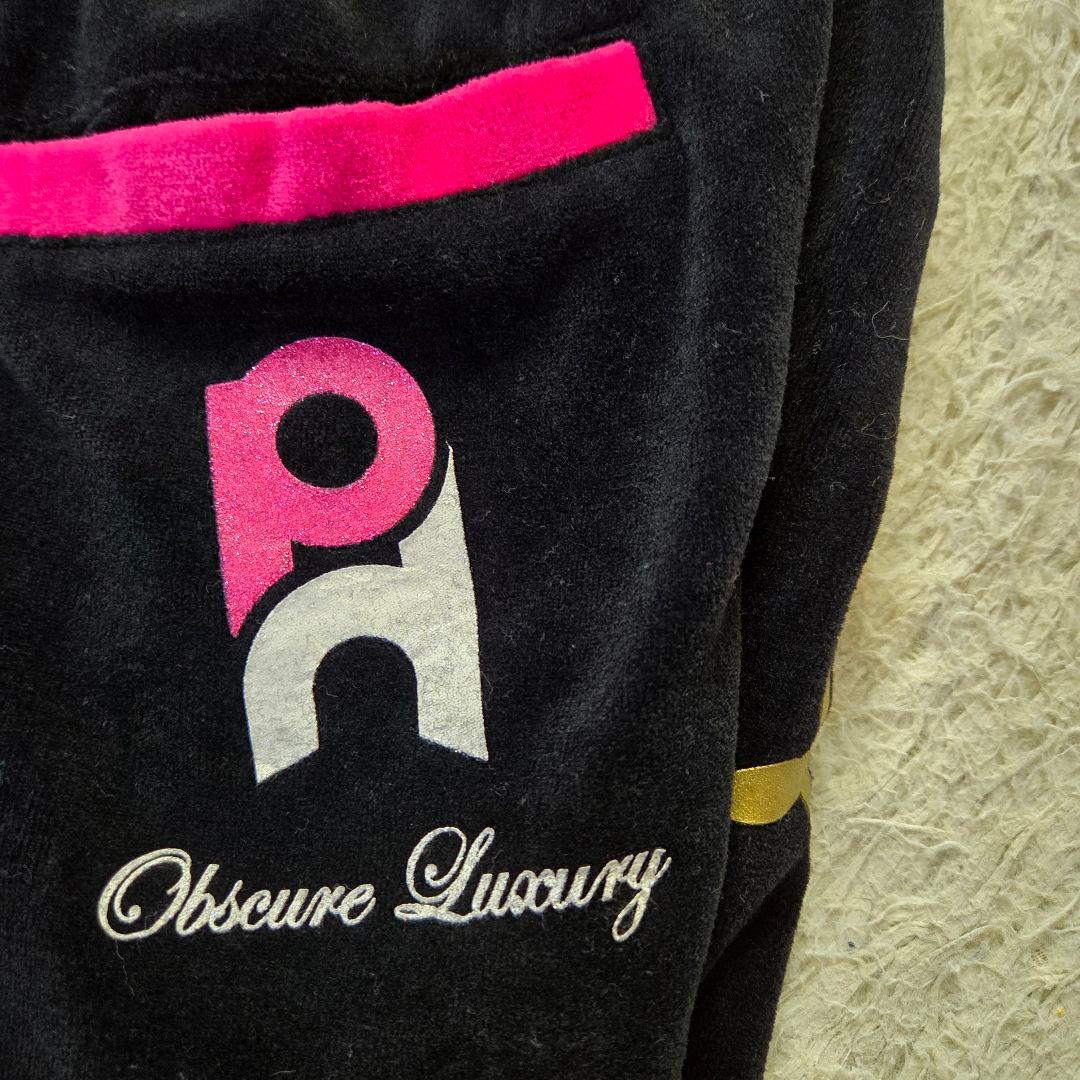 美品 GOLD 24Karats XL ベロア ジャージ セットアップ ブラック